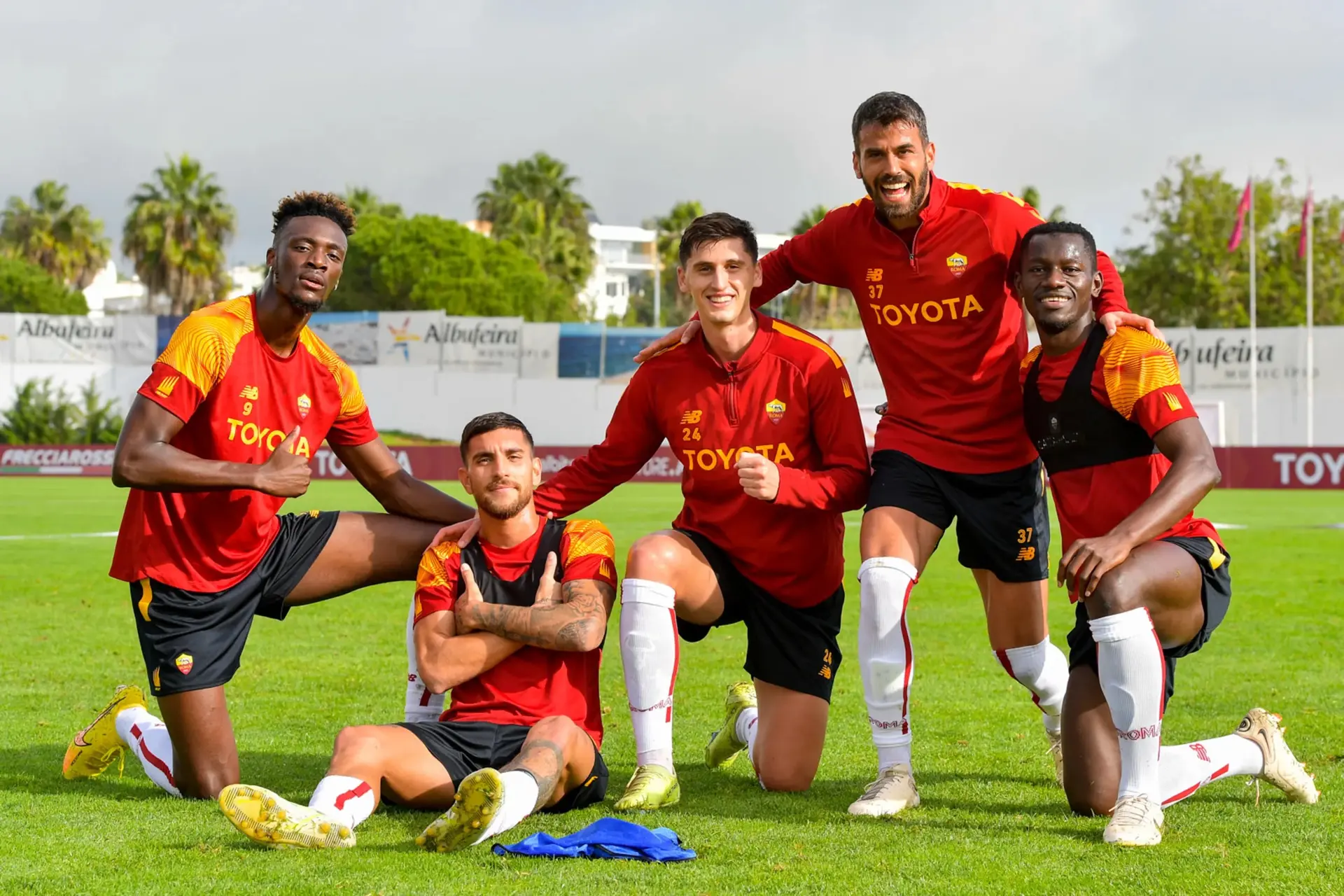 pellegrini abraham kumbulla spinazzola e camara