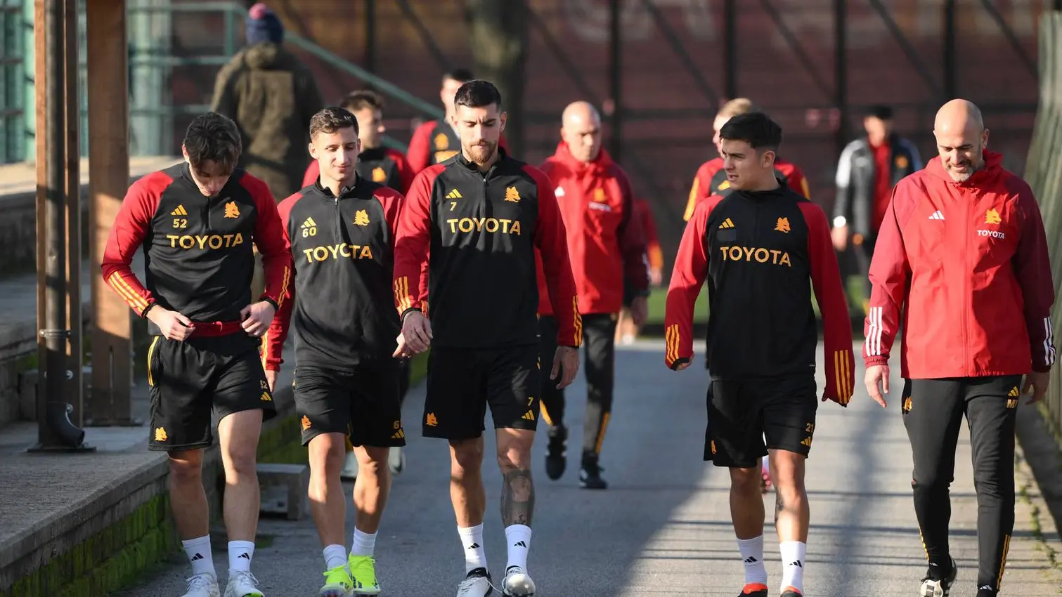 pellegrini e dybala trigoria