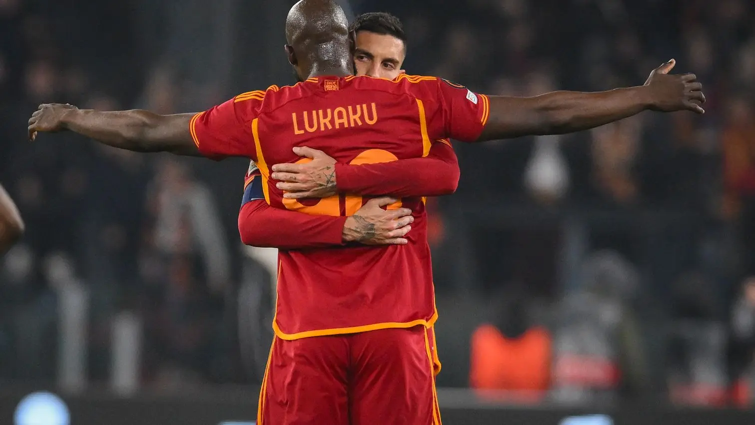 pellegrini e lukaku roma feyenoord