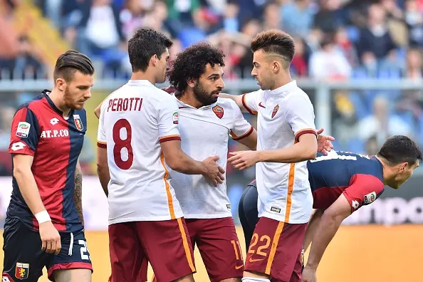 perotti salah el shaarawy genoa roma1