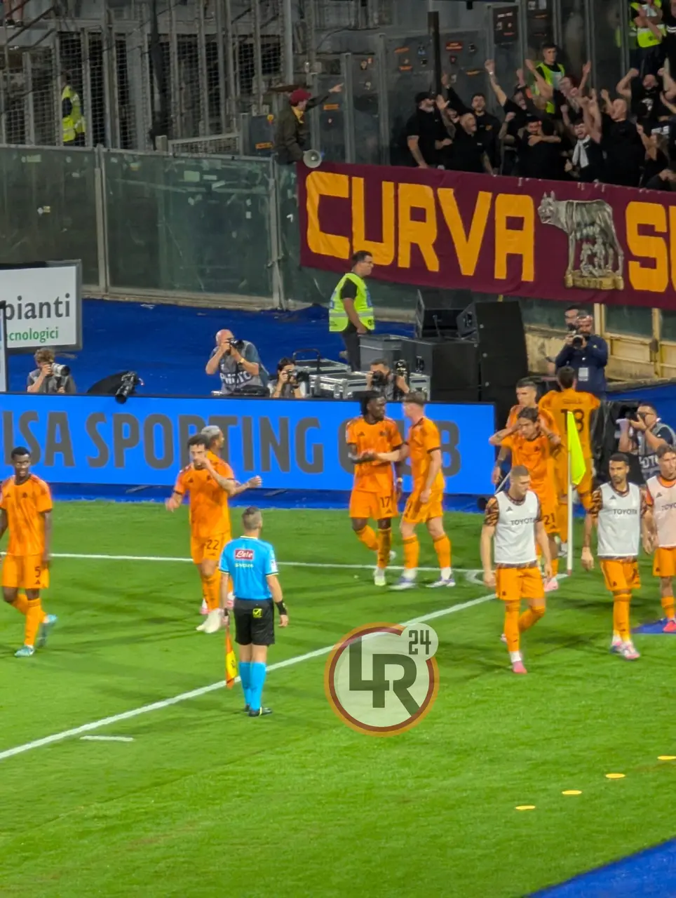 pisa roma dovbyk esultanza