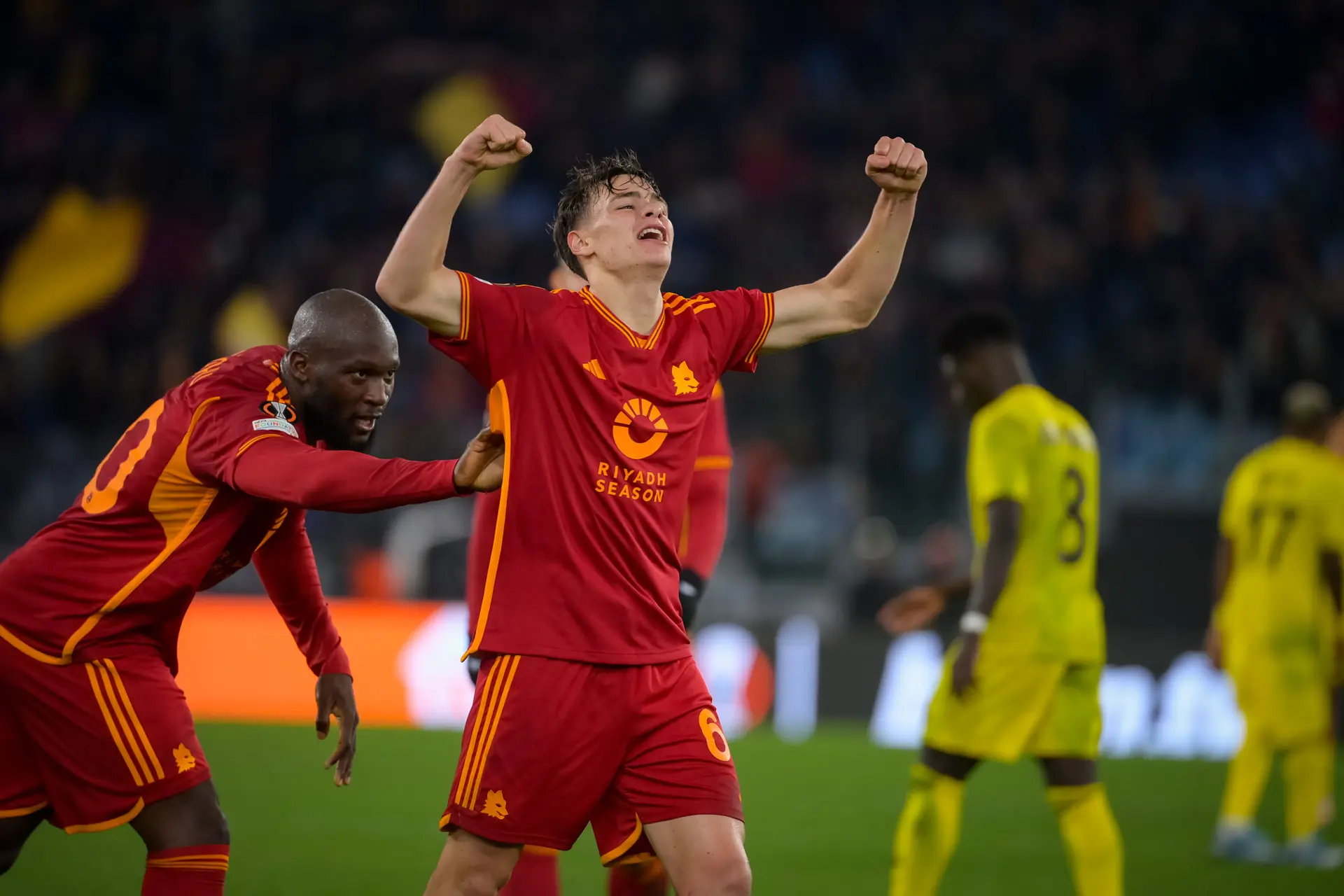 pisilli roma sheriff gol esultanza