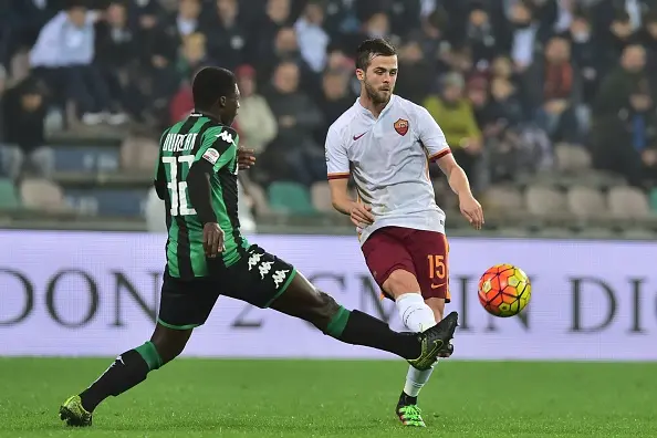 pjanic azione sassuolo roma