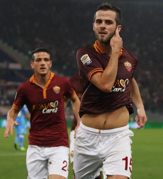 pjanic corre florenzi roma napoli buona