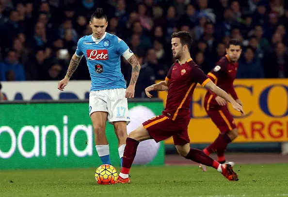 pjanic hamsik azione napoli roma