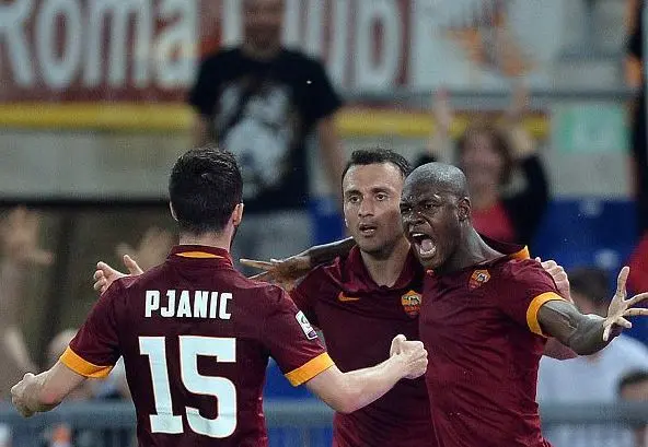 pjanic ibarbo torosidis esultanza roma udinese 17052015
