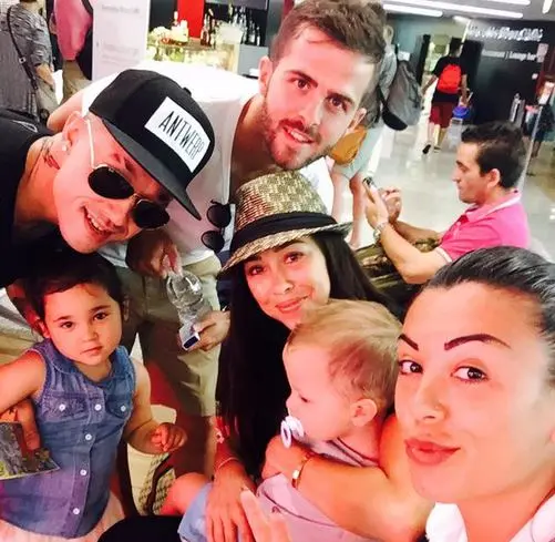 pjanic nainggolan e famiglie foto claudia nainggolan