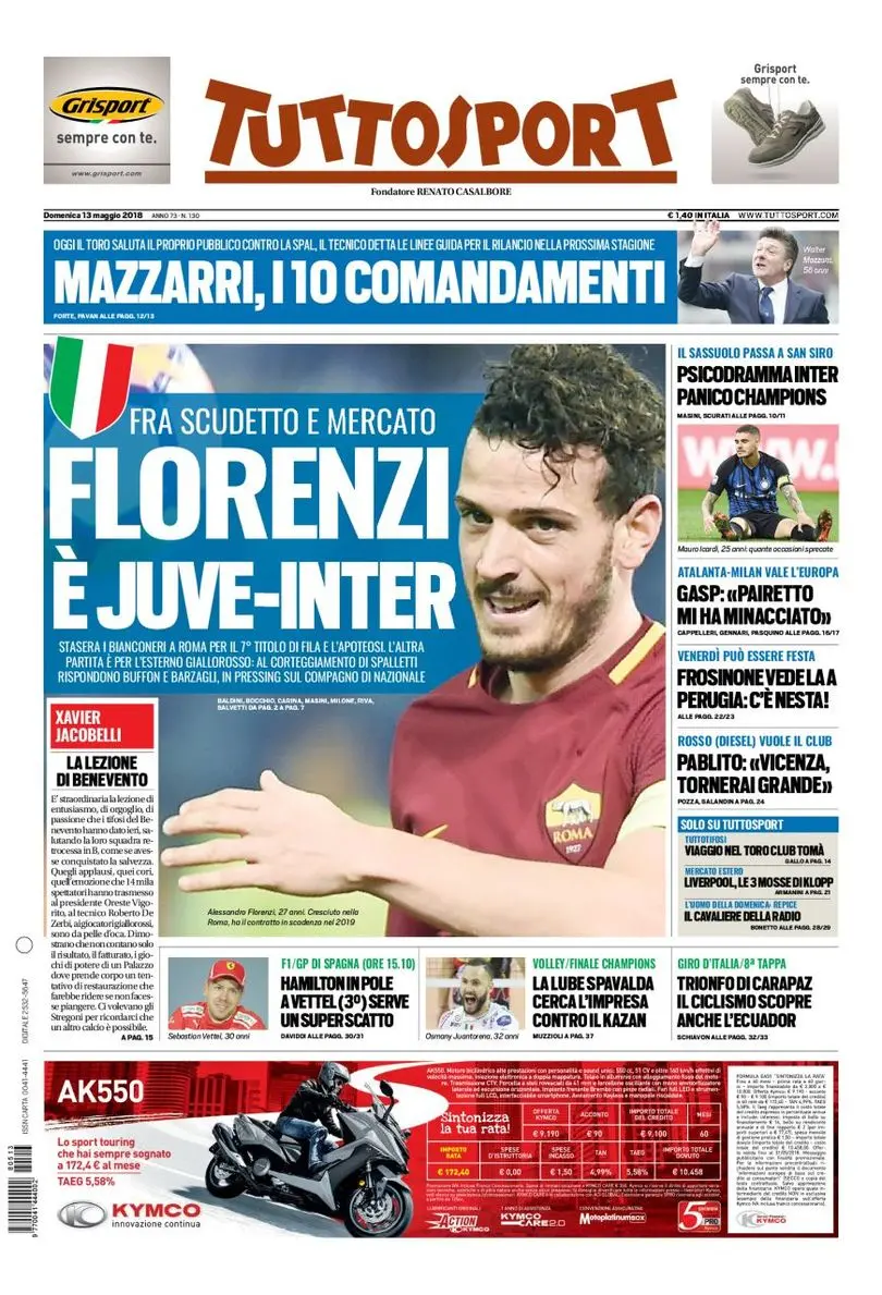 prima pagina tuttosport