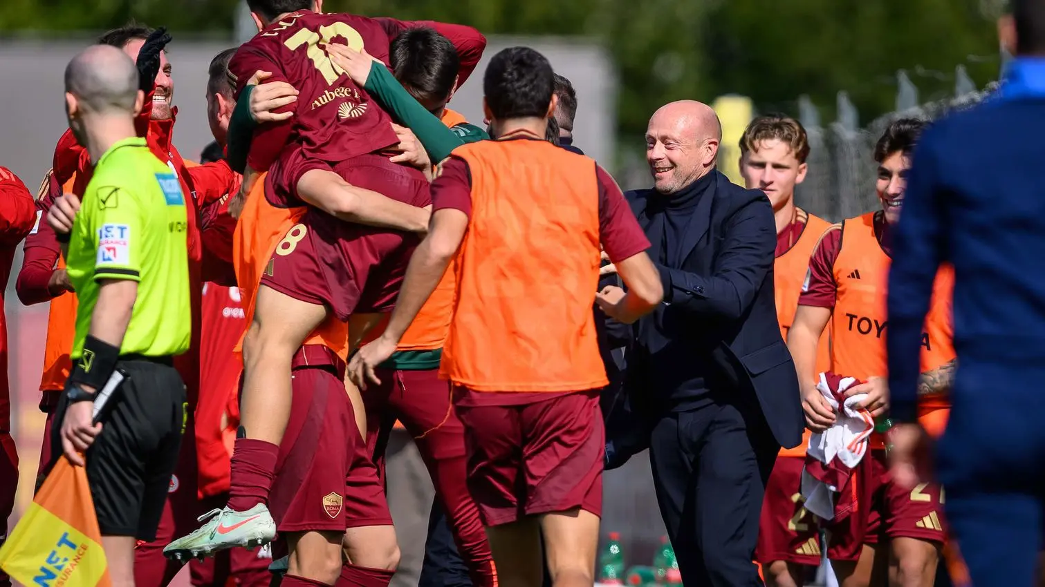 primavera roma juventus esultanza squadra
