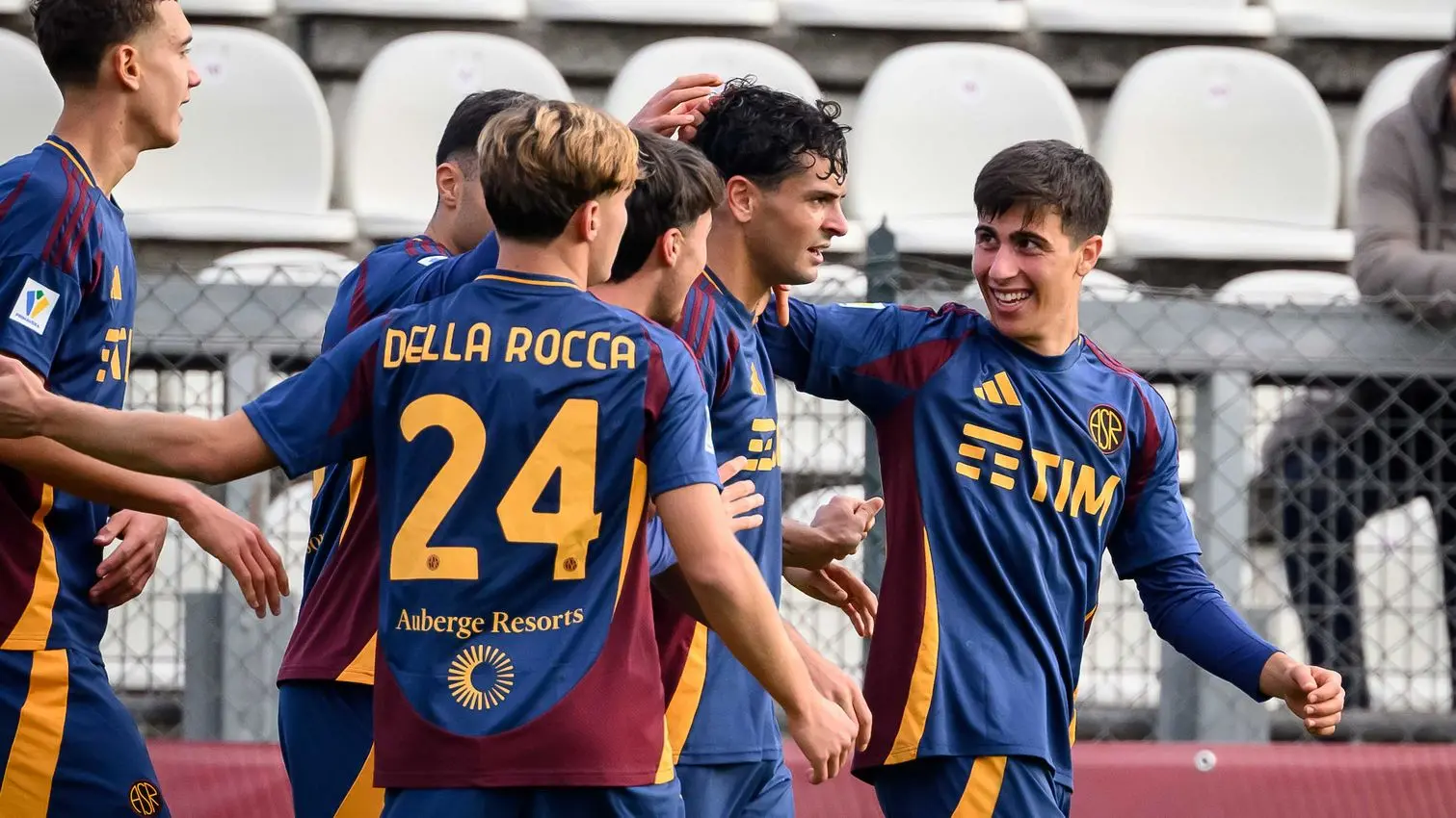 primavera roma sampdoria esultanza squadra 2