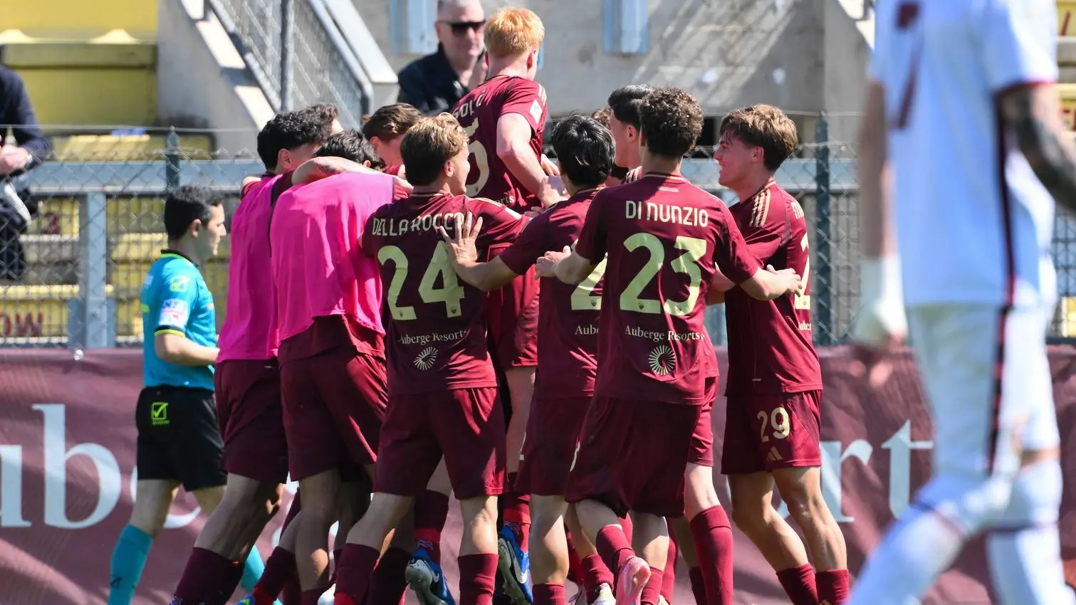 primavera roma torino esultanza squadra