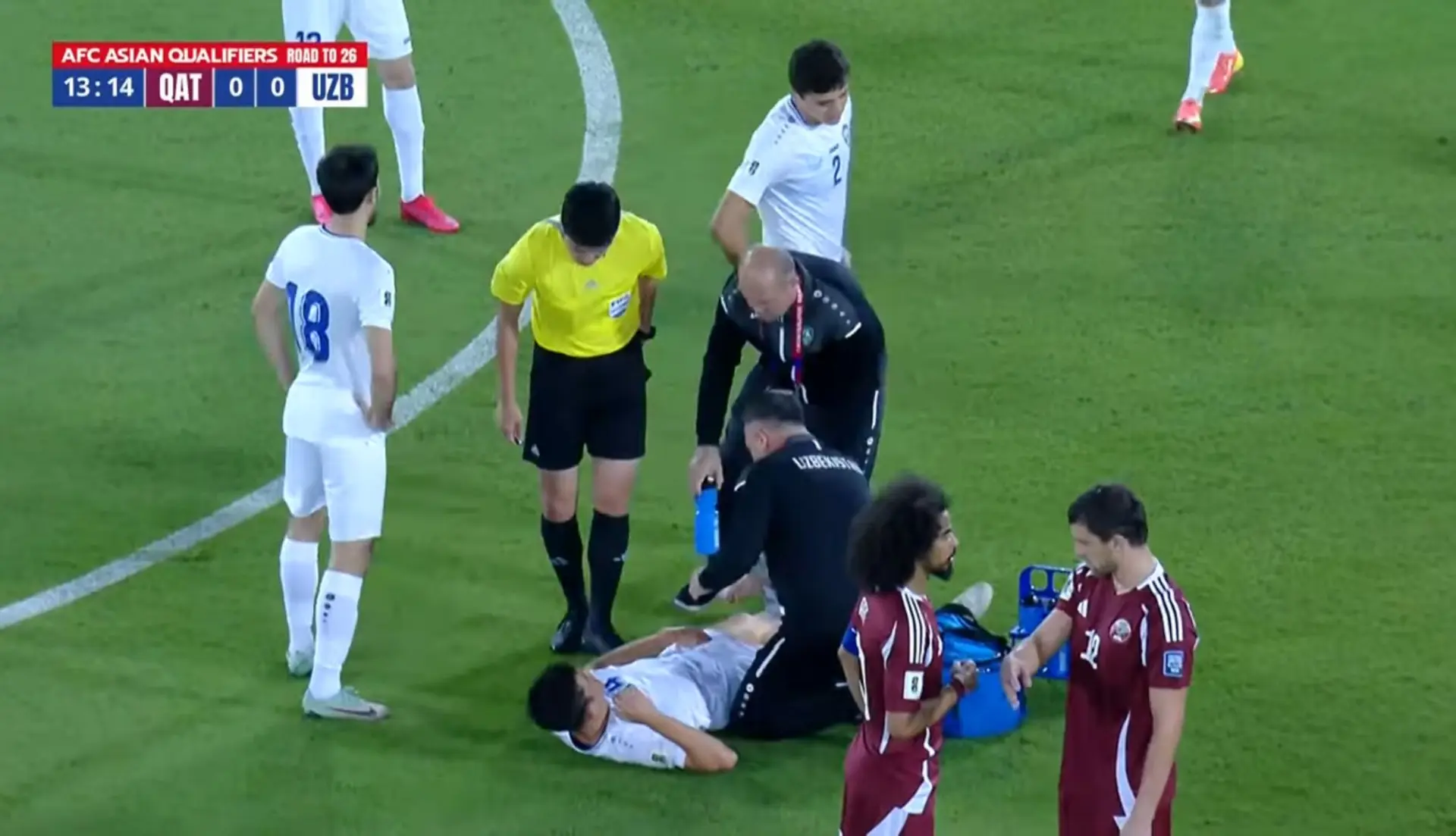qatar uzbekistan infortunio shomurodov