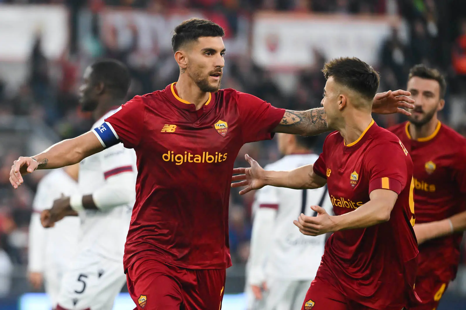 roma bologna pellegrini el shaarawy