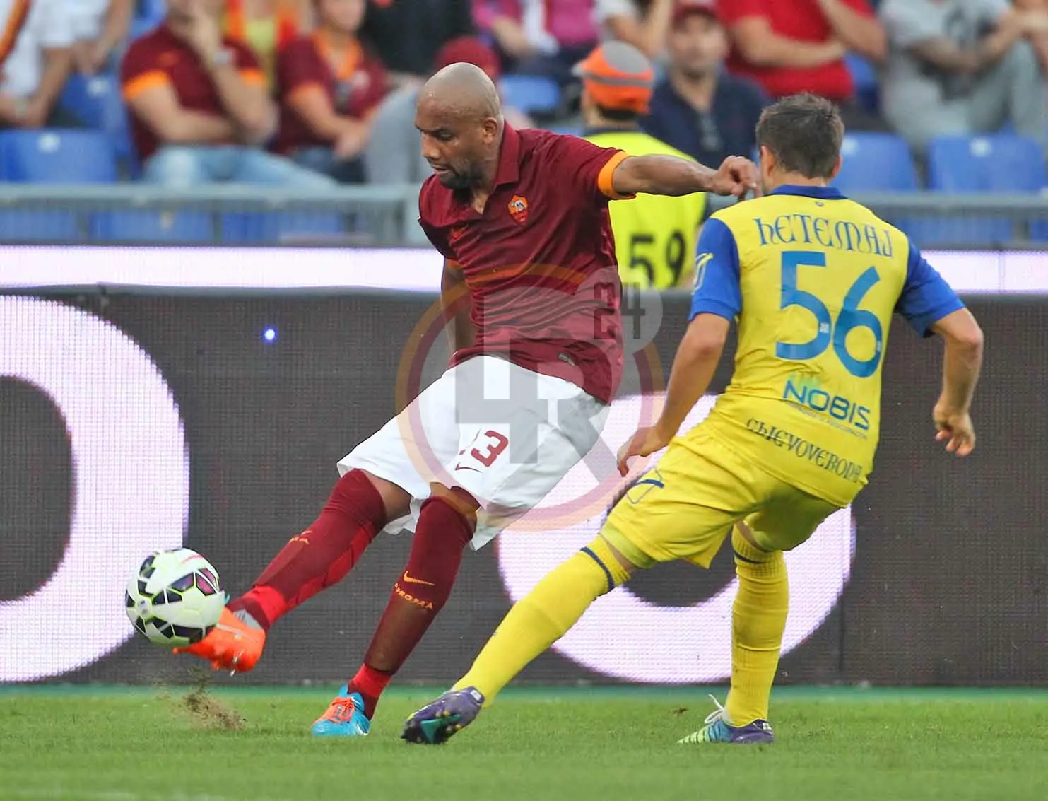 roma chievo maicon 18102014 mancini