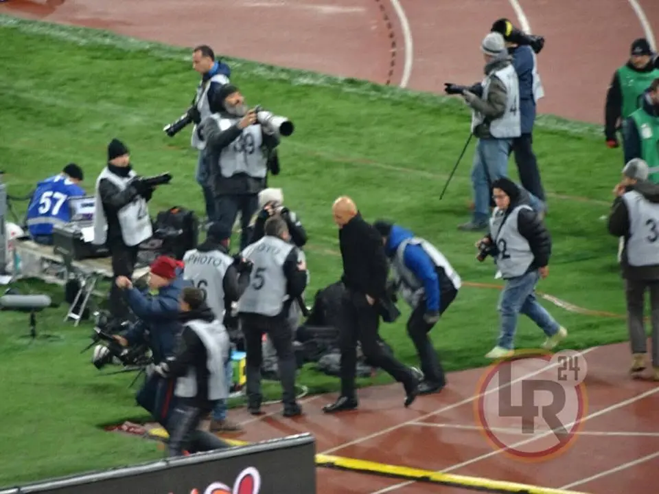 roma chievo spalletti sotto la curva