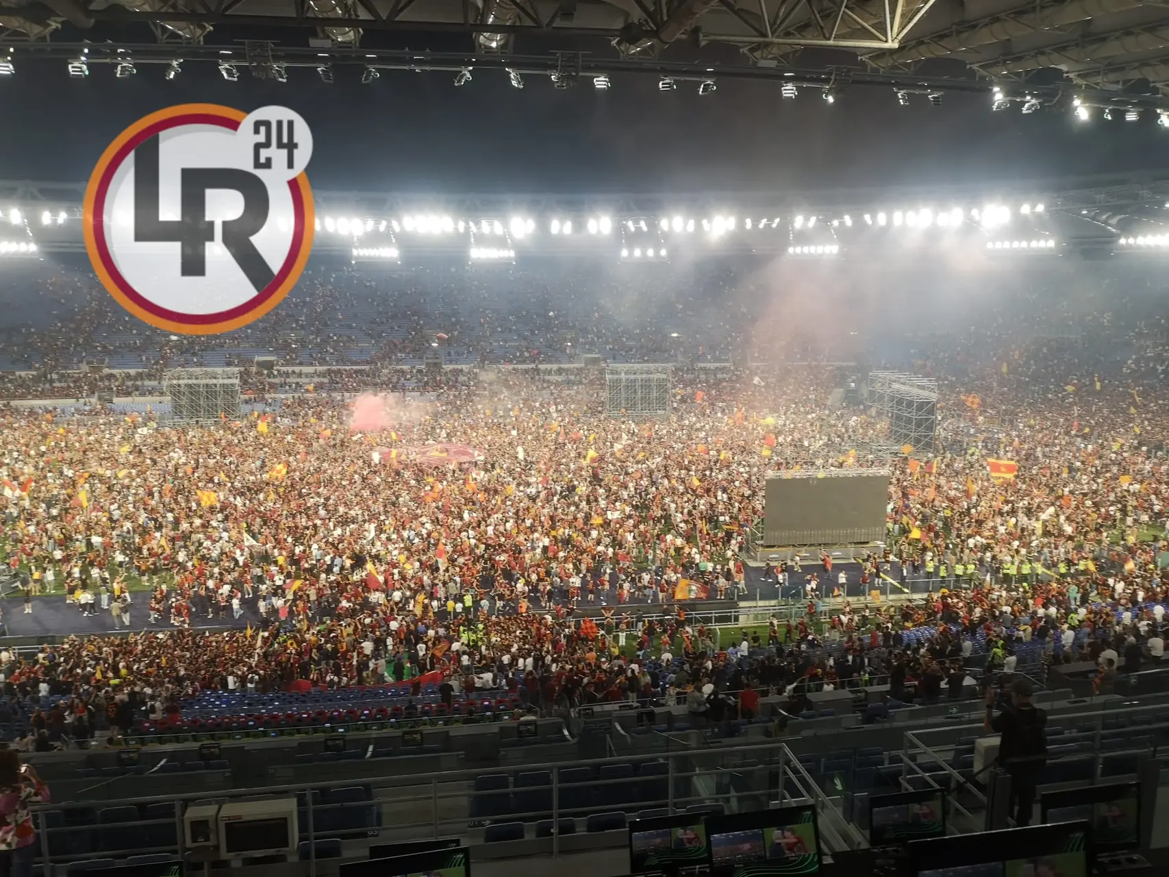 roma feyenoord invasione campo olimpico 2