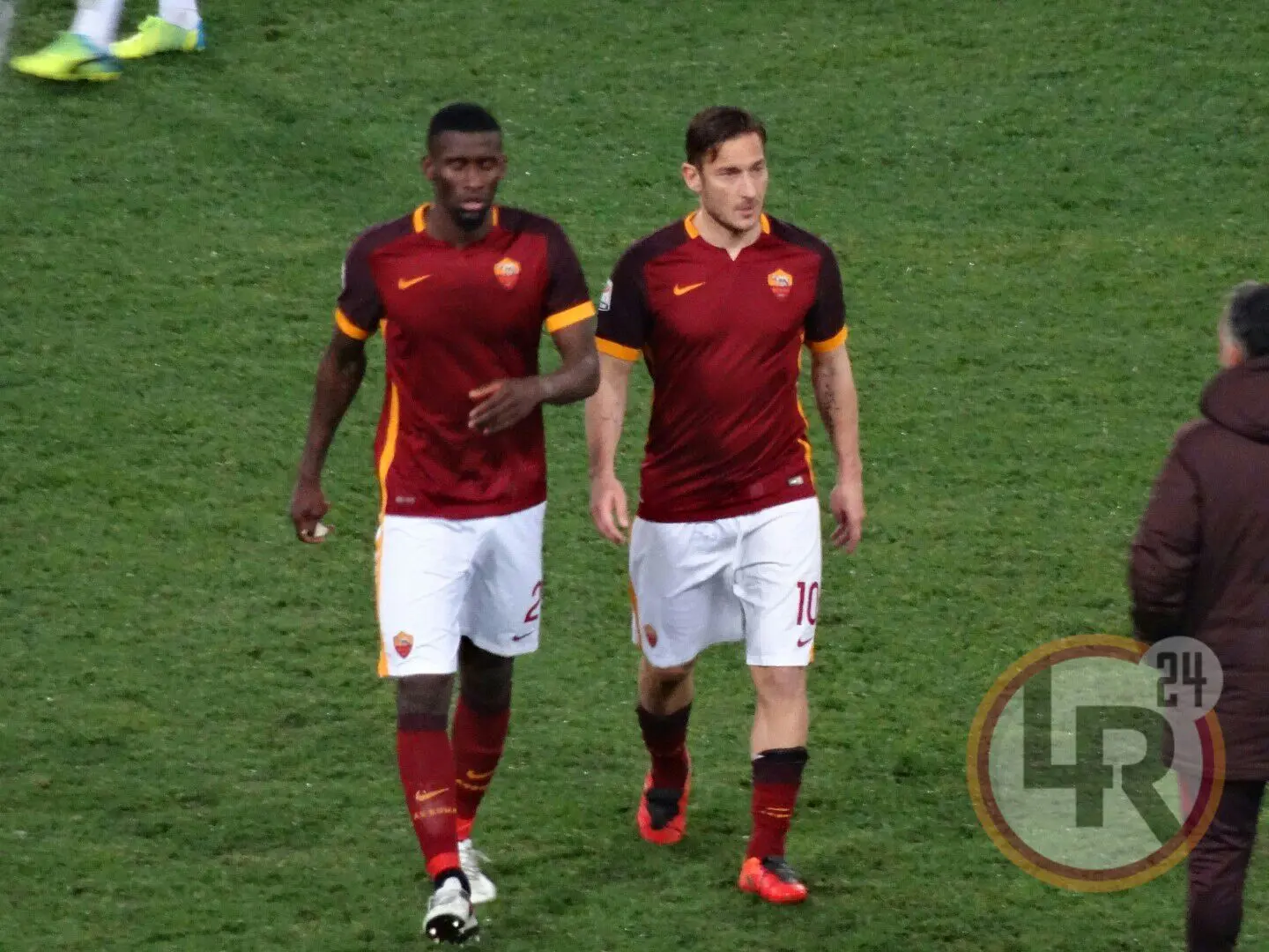 roma fiorentina totti ruediger