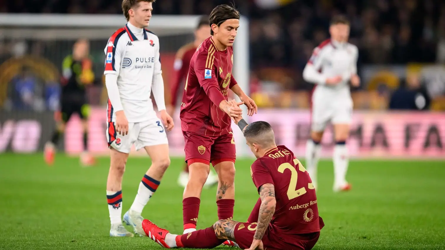 roma genoa dybala mancini