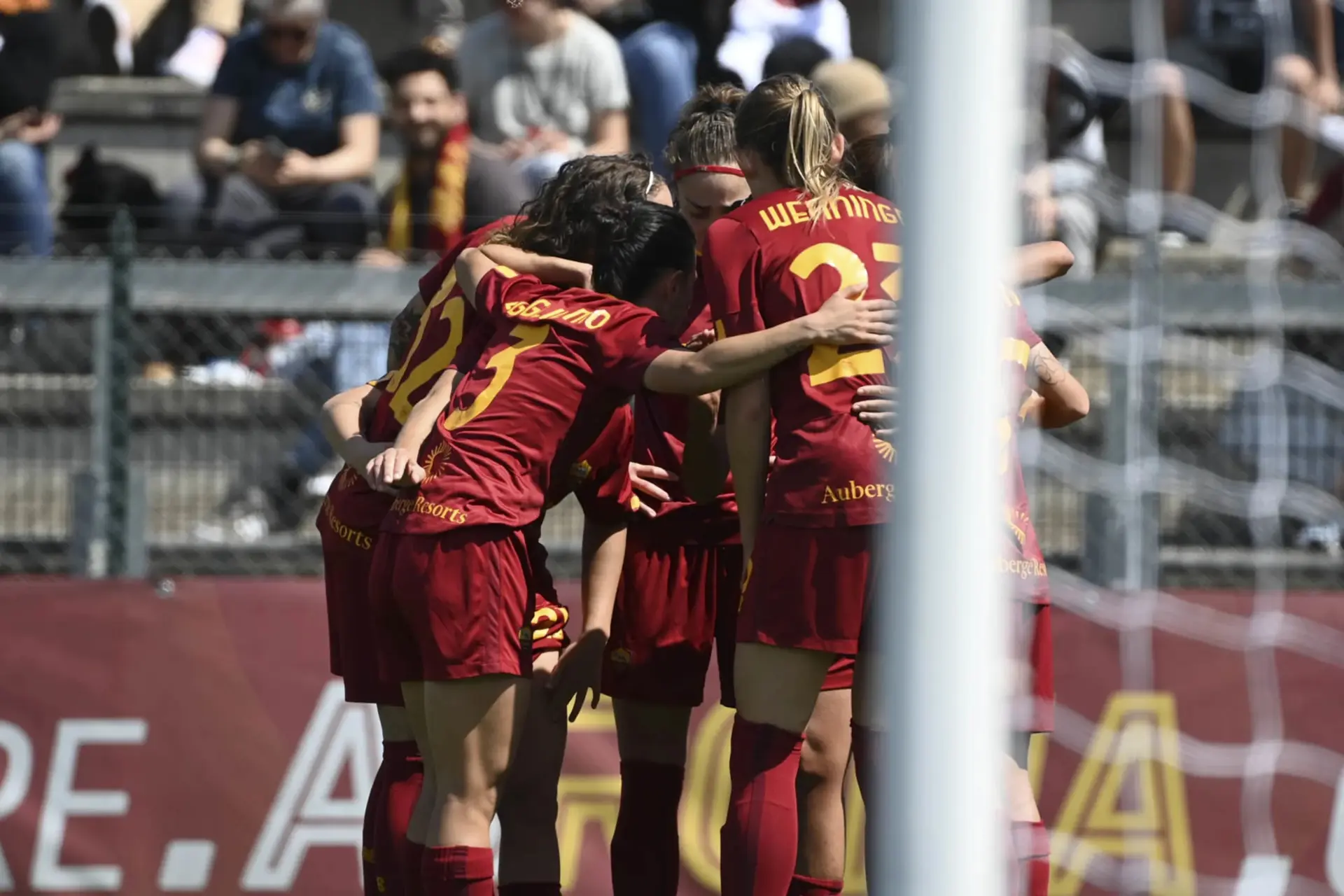 roma juve femminile esultanza