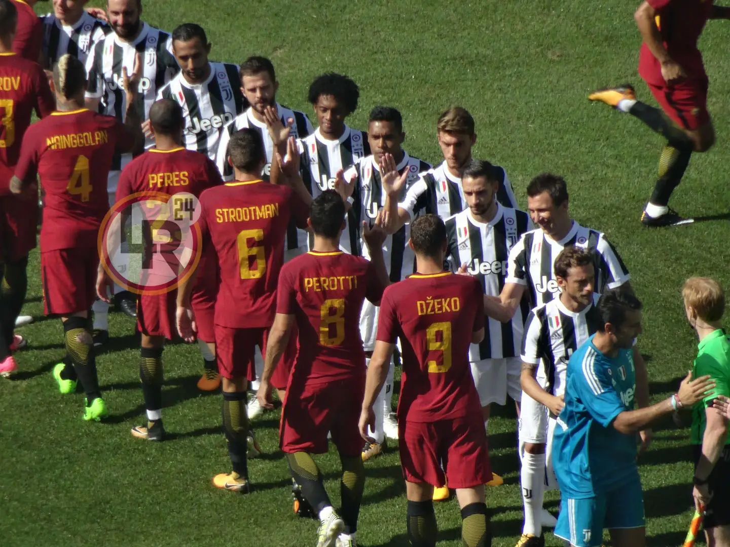 roma juve saluti prepartita 2