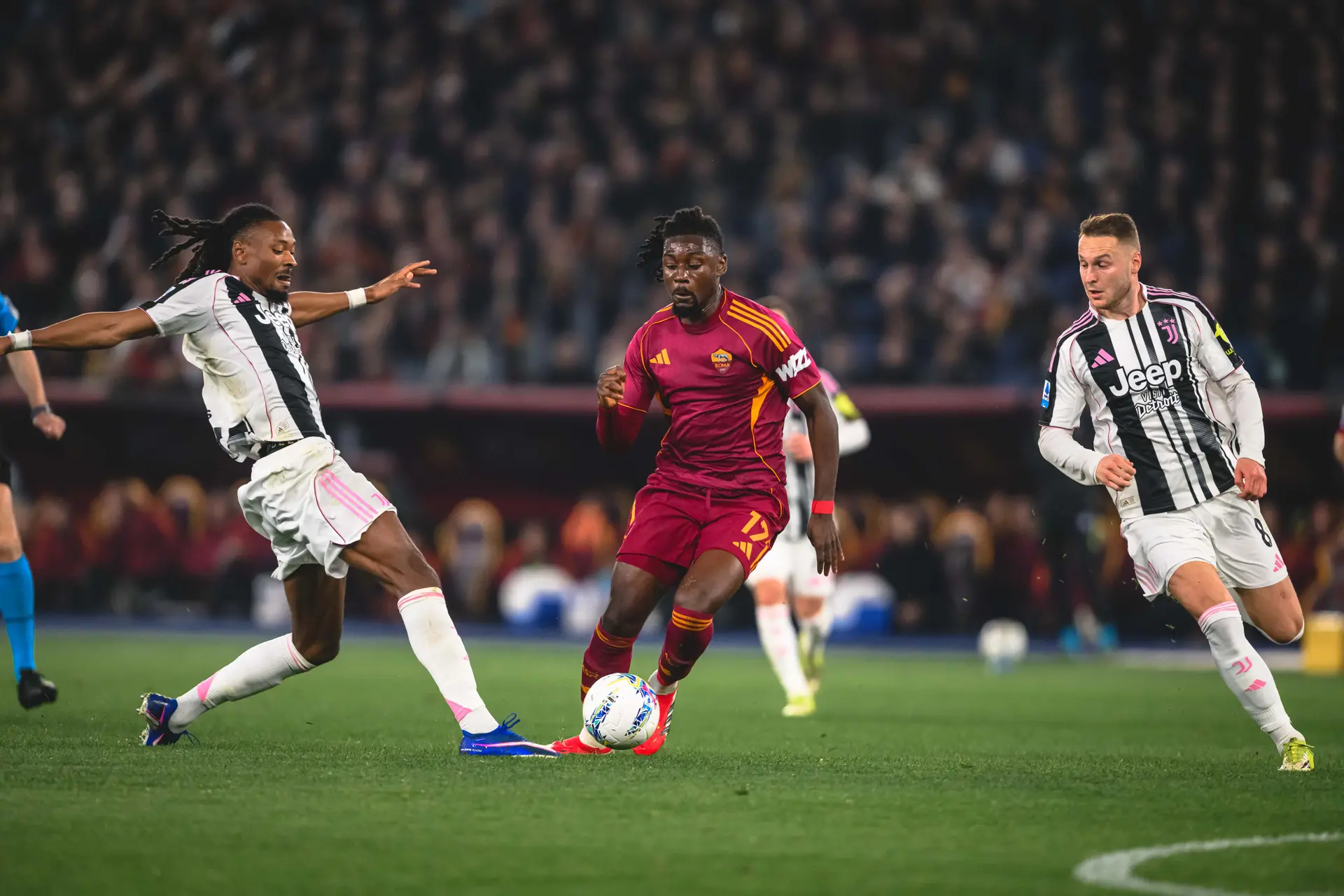 roma juventus kone koopmeiners thuram