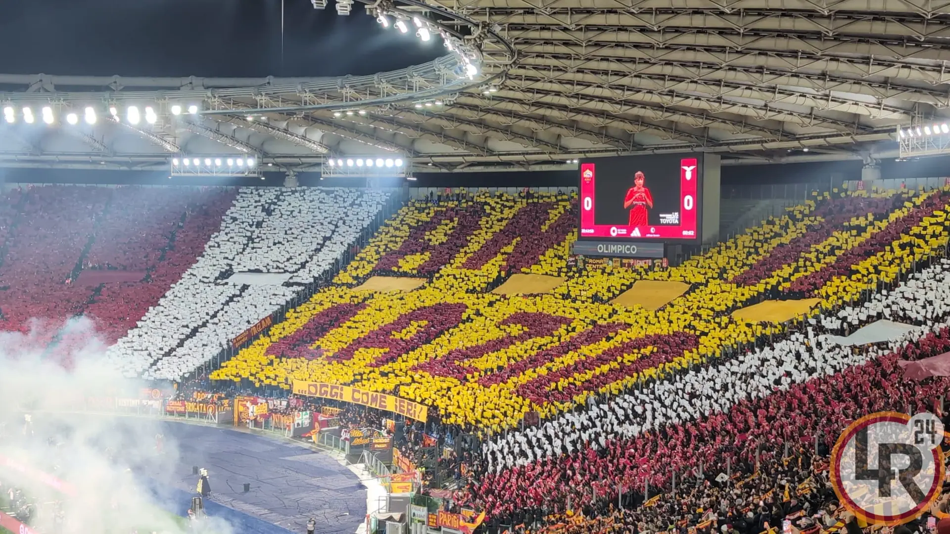 roma lazio coreografia curva sud 2