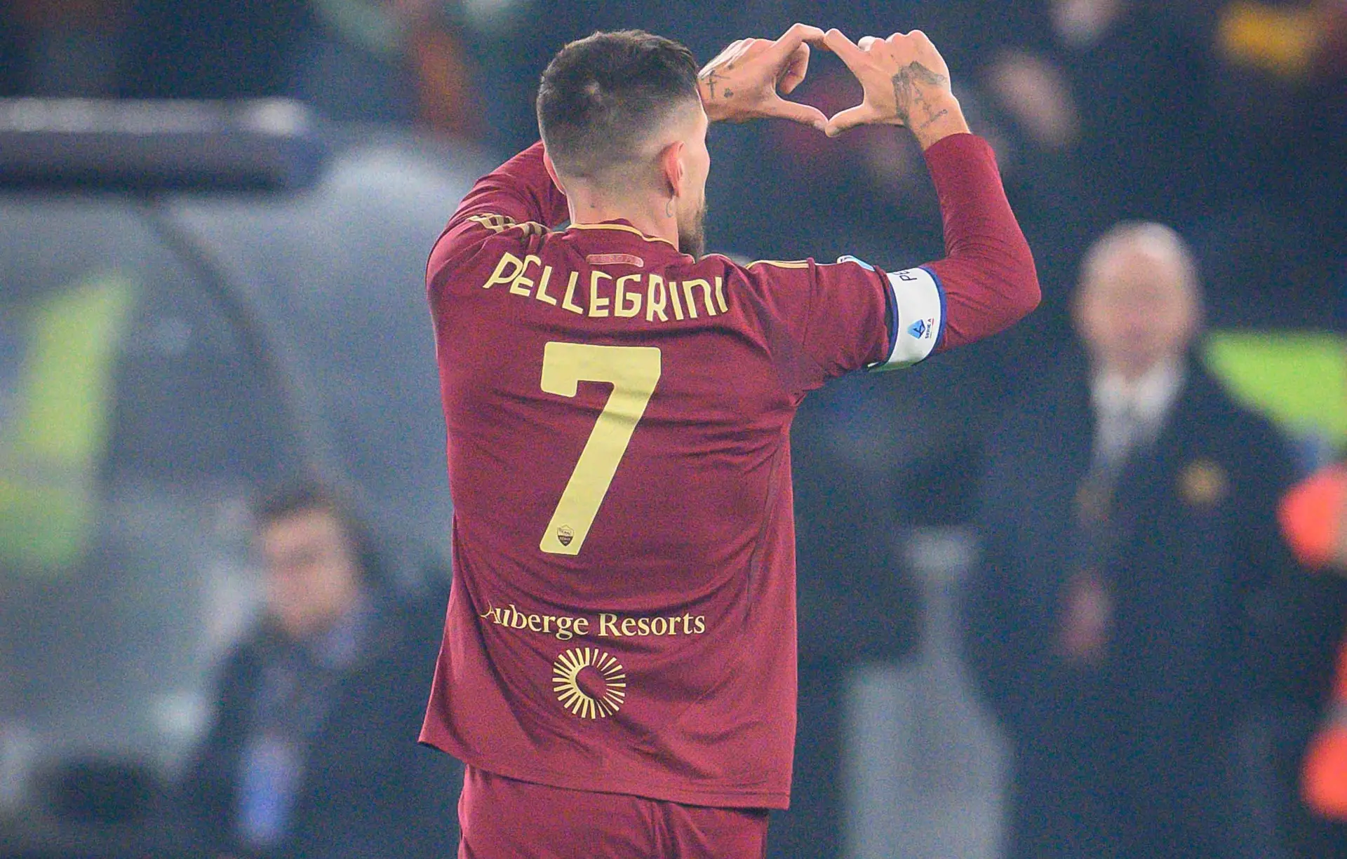 roma lazio esultanza pellegrini