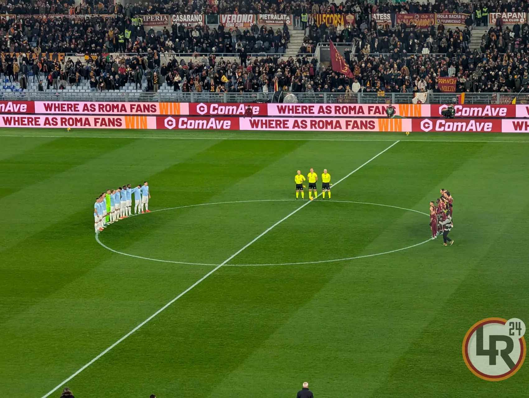 roma lazio minuto silenzio agroppi