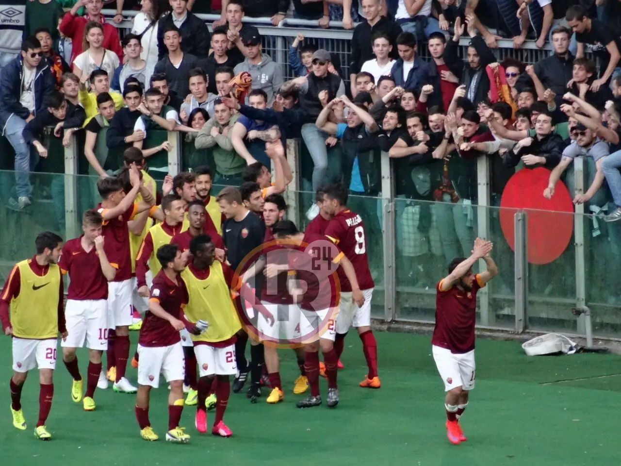 roma lazio primavera esultanza sotto la curva 3