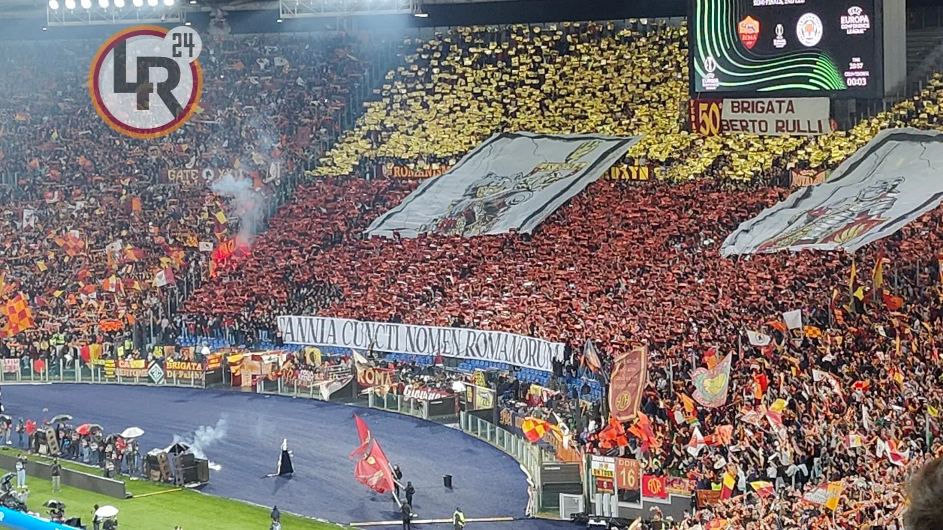 roma leicester curva sud