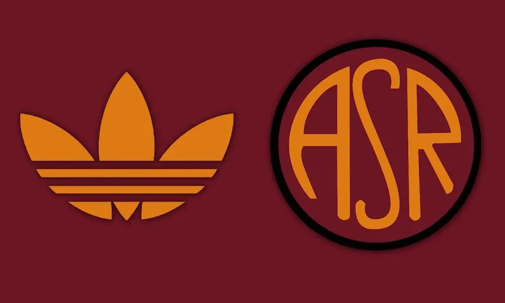 roma logo adidas trifoglio