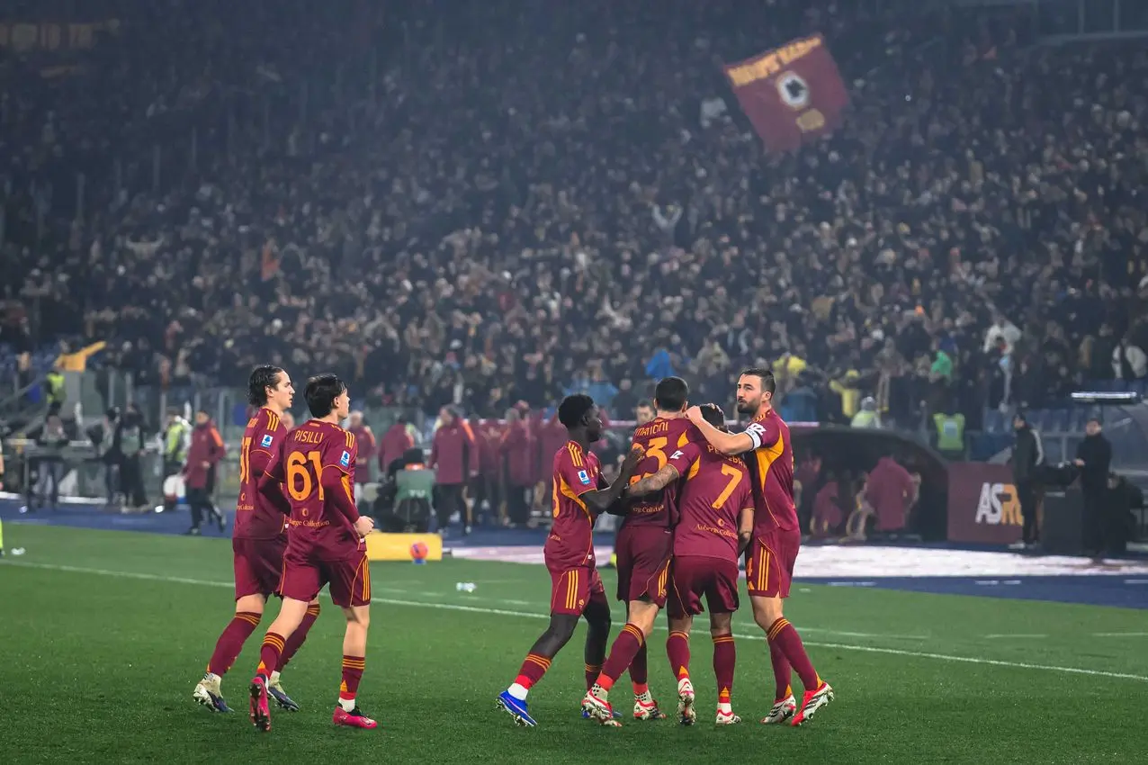 roma milan esultanza