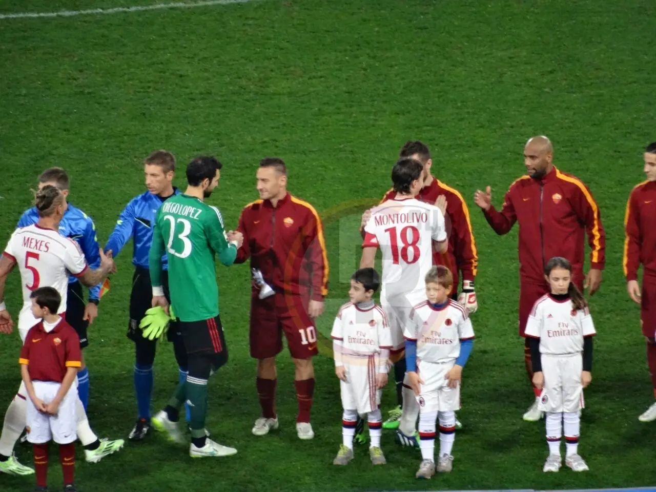 roma milan scambio saluti 201214
