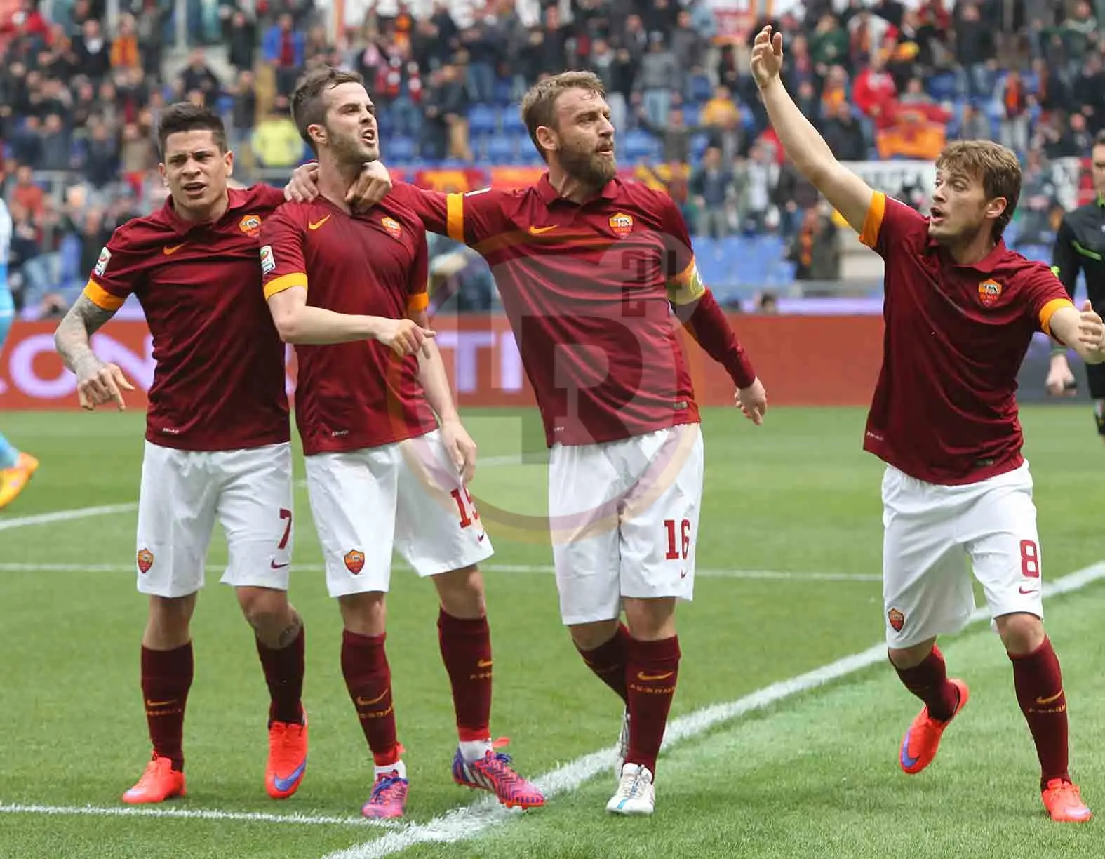 roma napoli esultanza 05042015 mancini