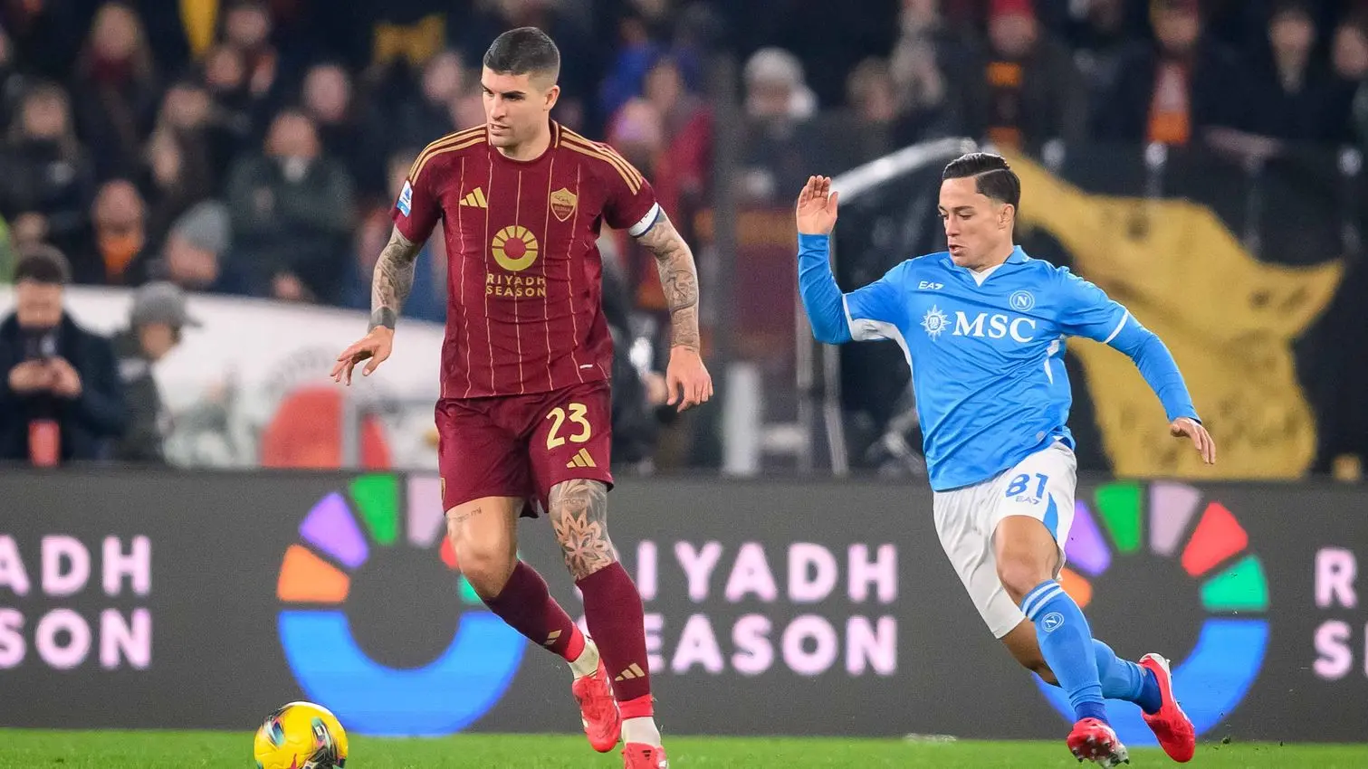 roma napoli mancini raspadori 1