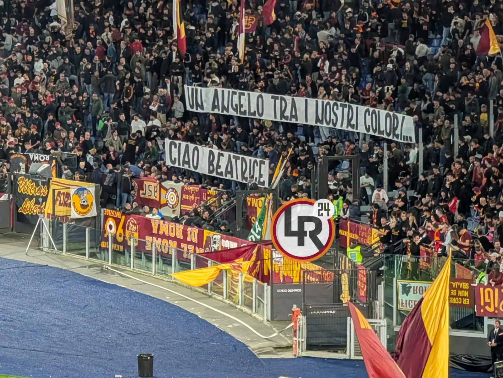 roma parma striscione curva sud beatrice