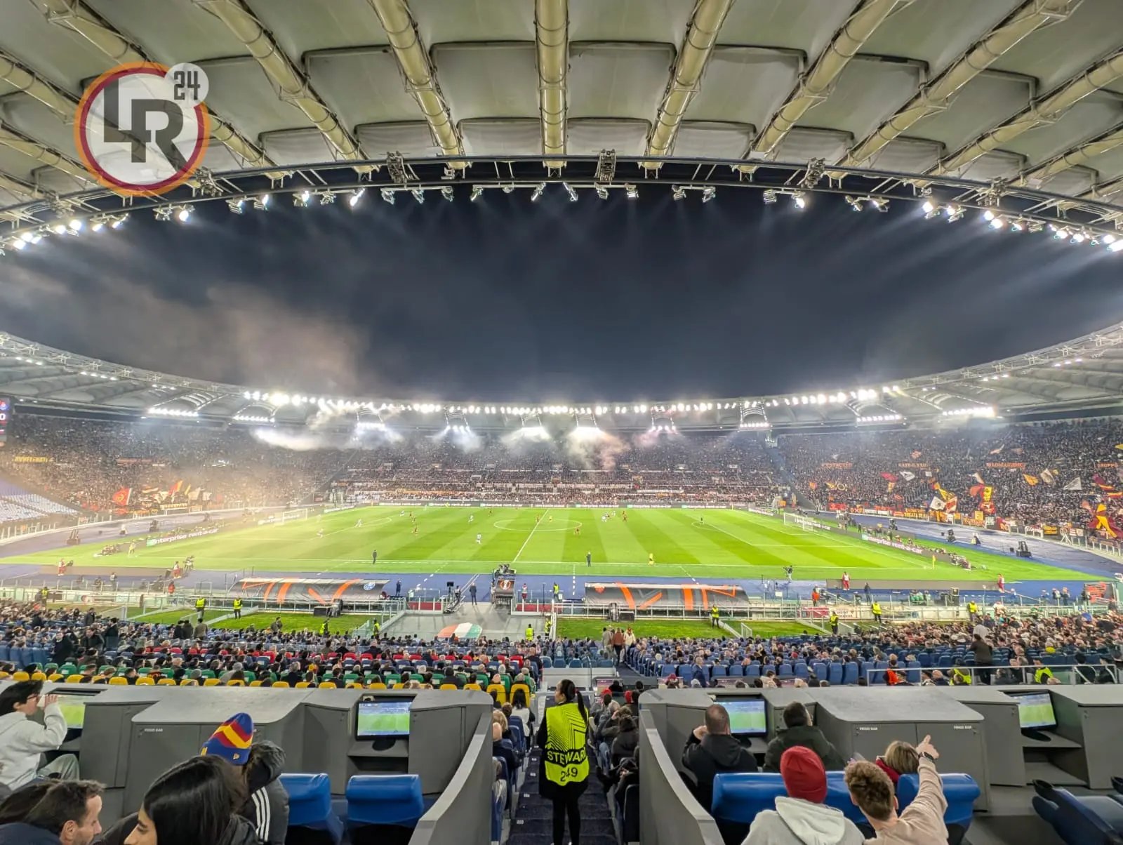 roma porto tifosi stadio olimpico