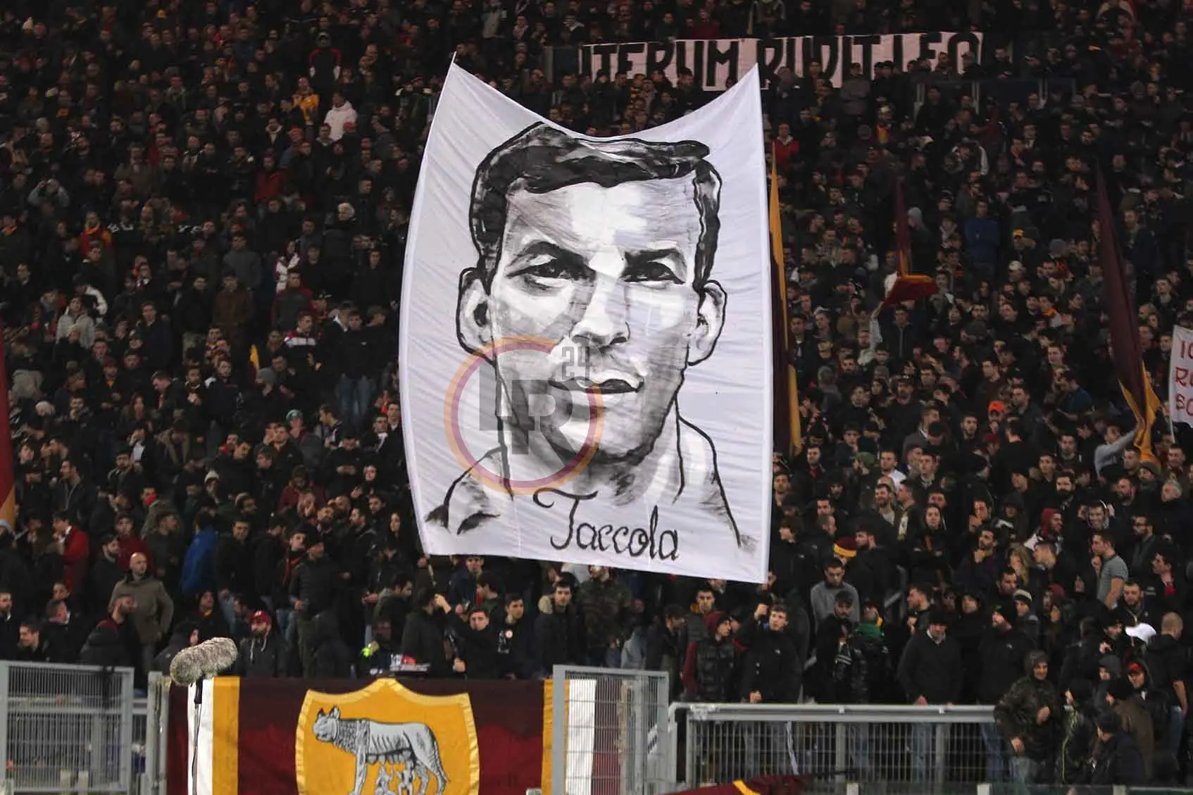 roma sampdoria striscione taccola