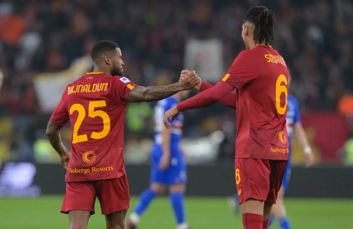 roma sampdoria wijnaldum smalling