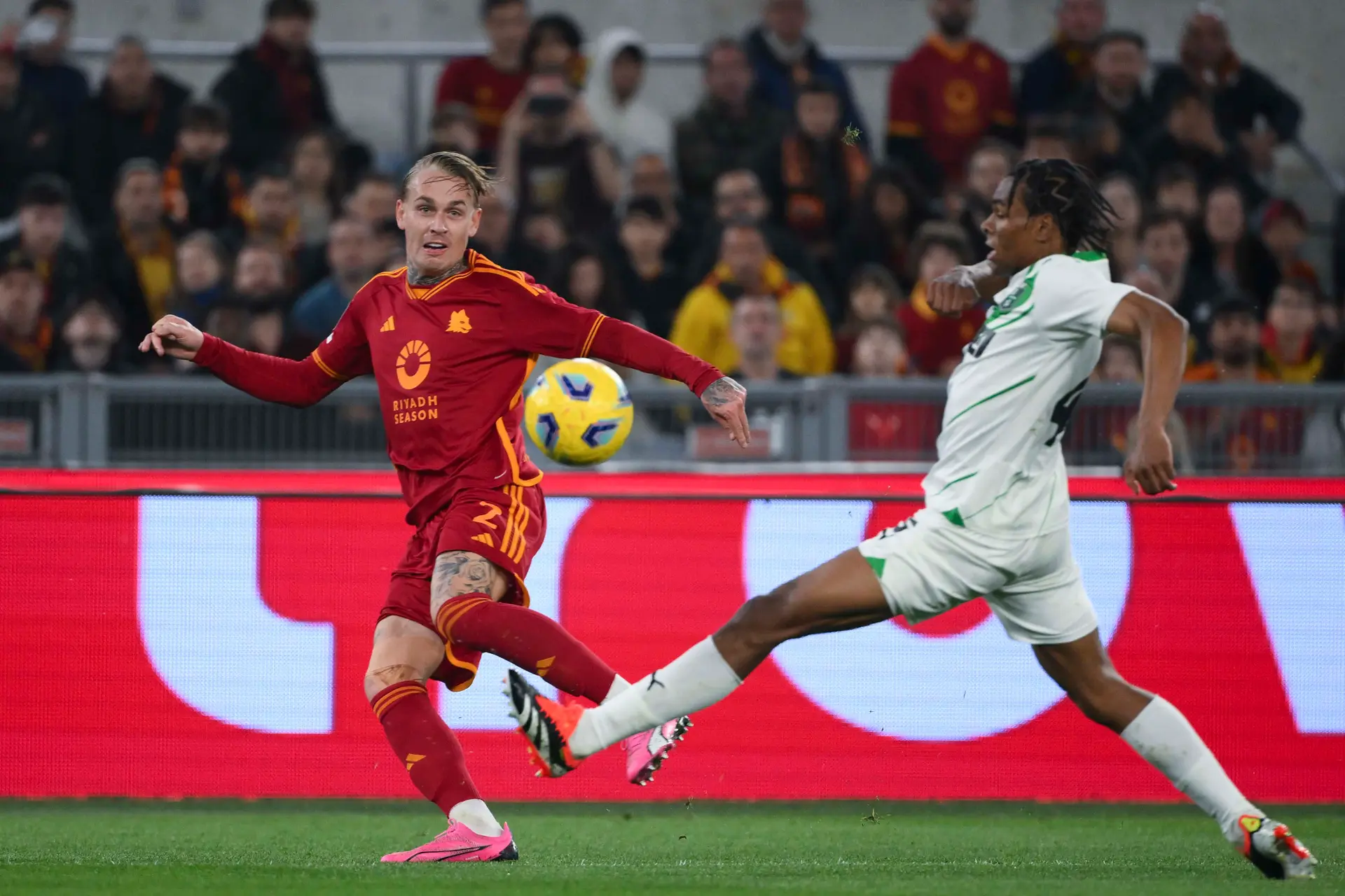 roma sassuolo karsdorp lauriente
