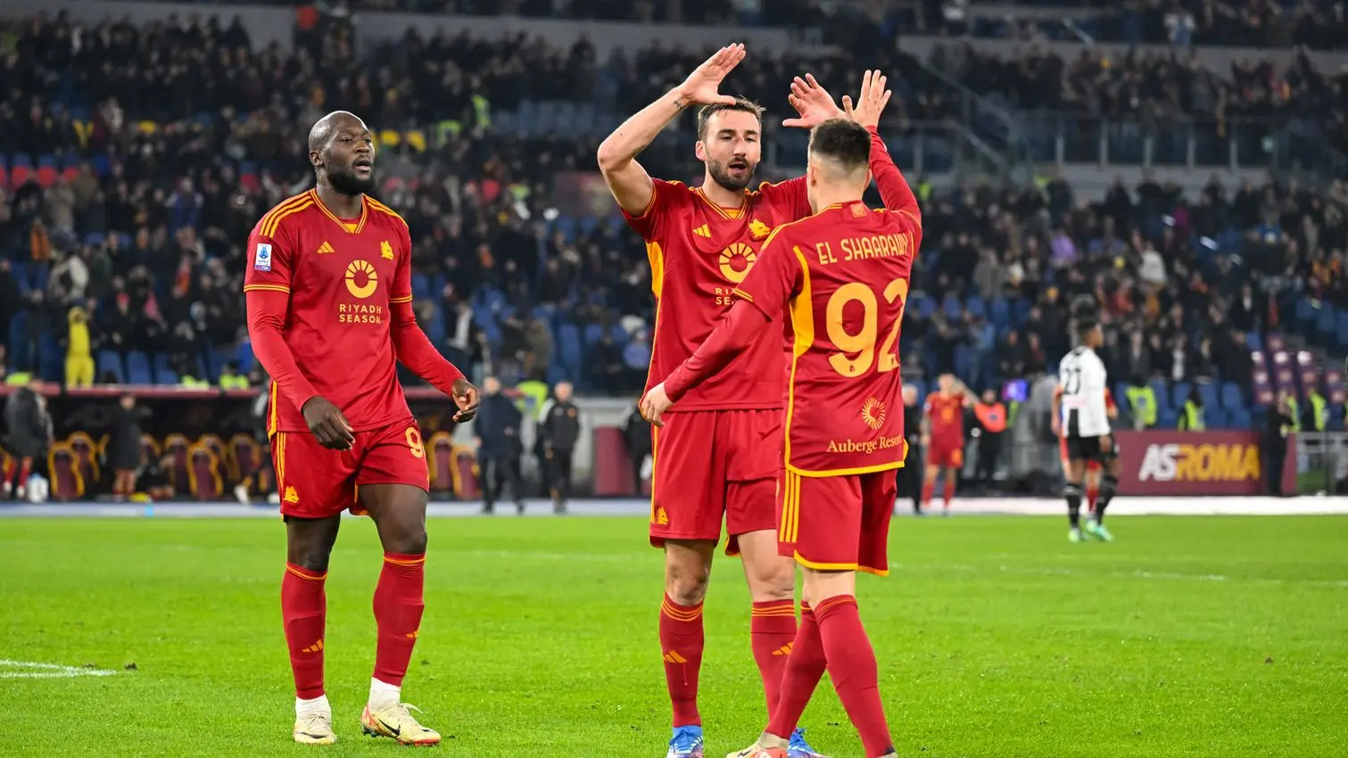 roma udinese el shaarawy cristante lukaku