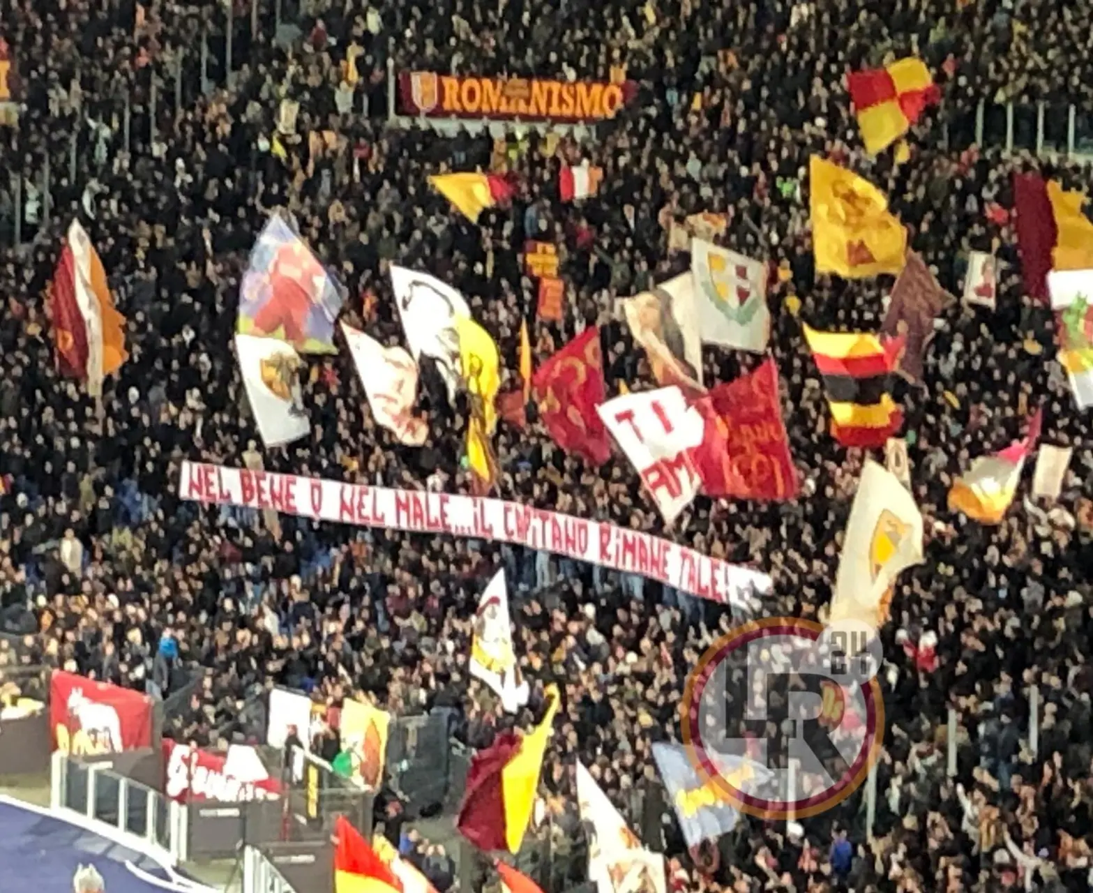 roma udinese striscione sud pellegrini