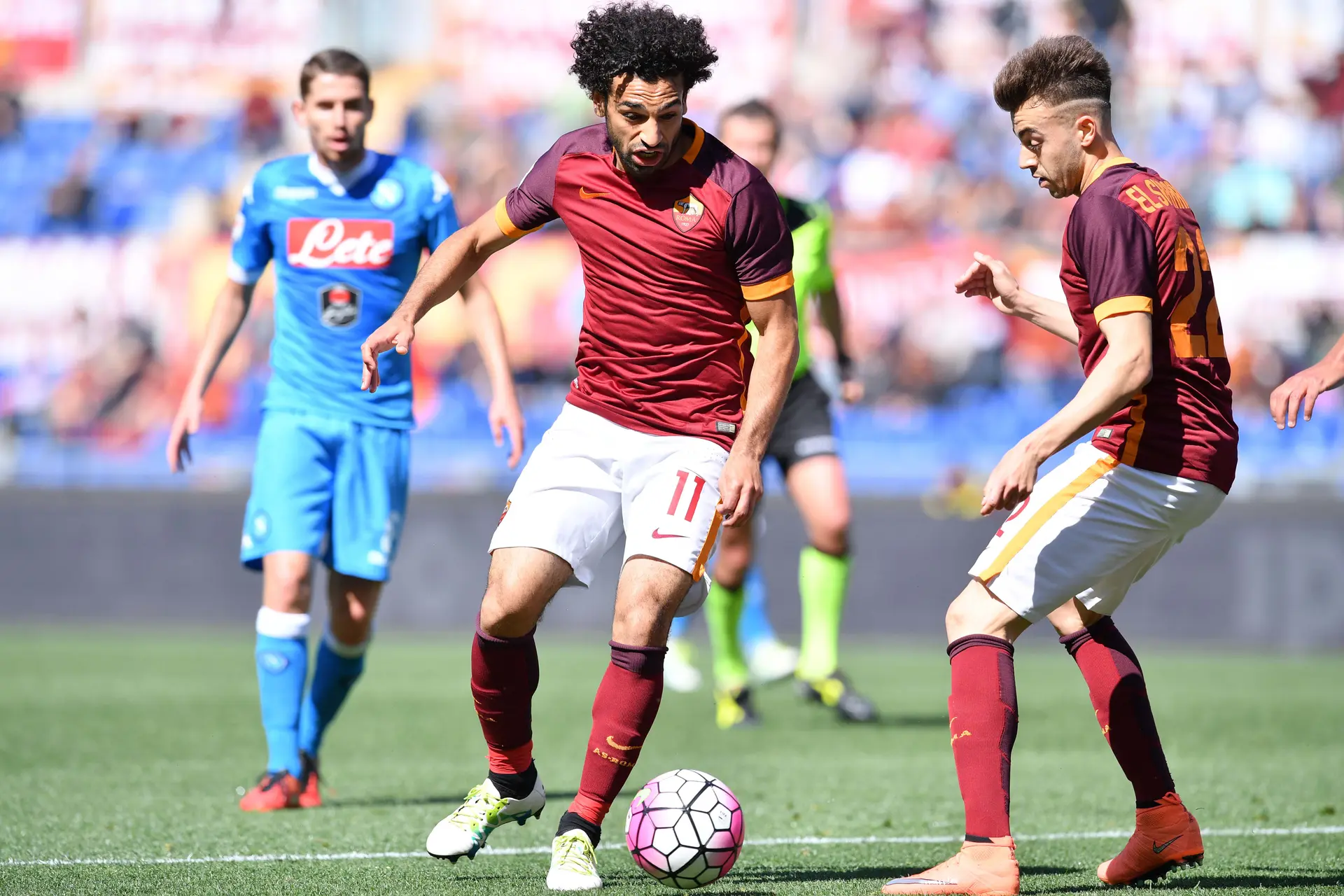 salah el shaarawy roma napoli