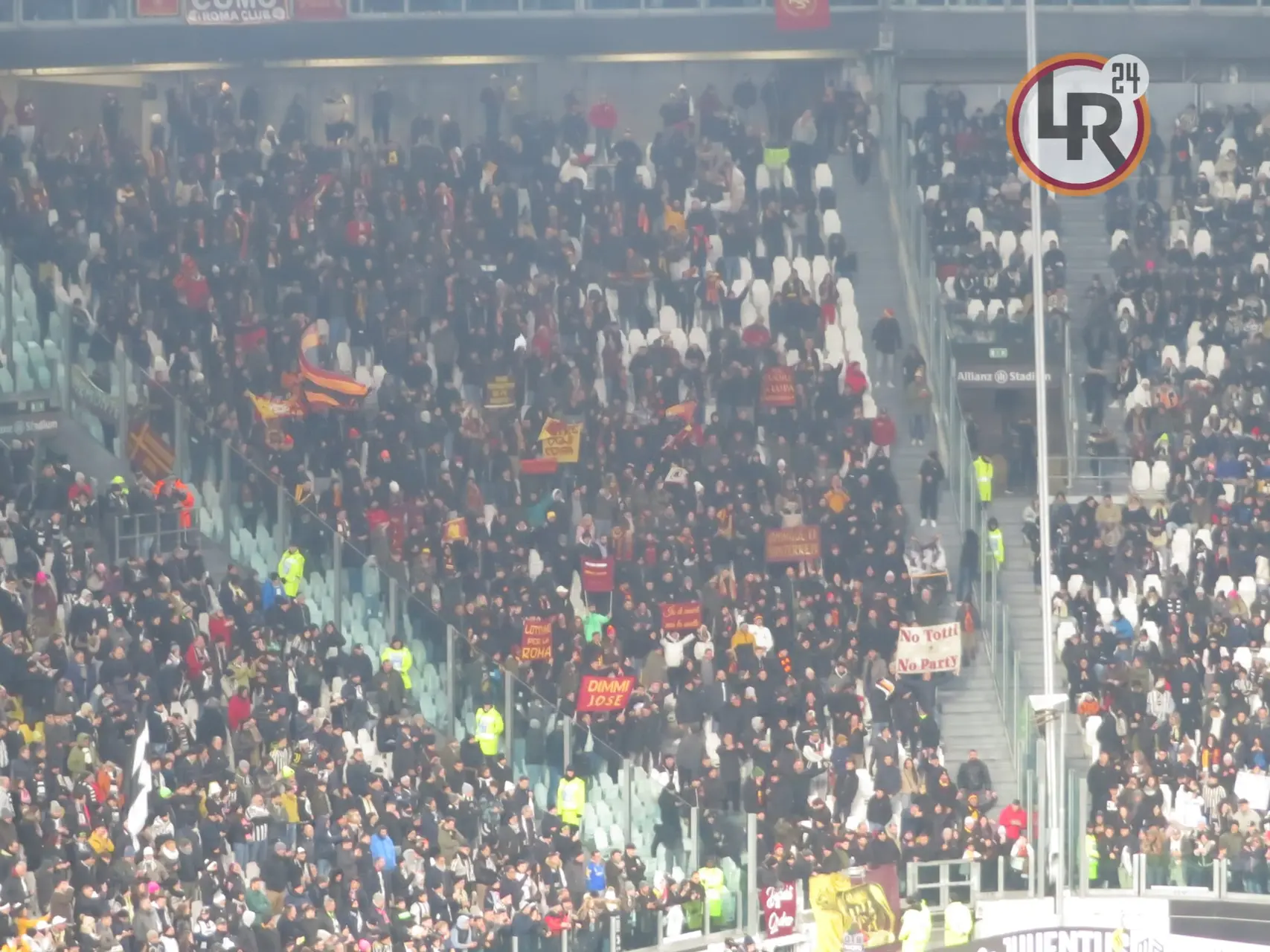 settore ospiti allianz juve roma
