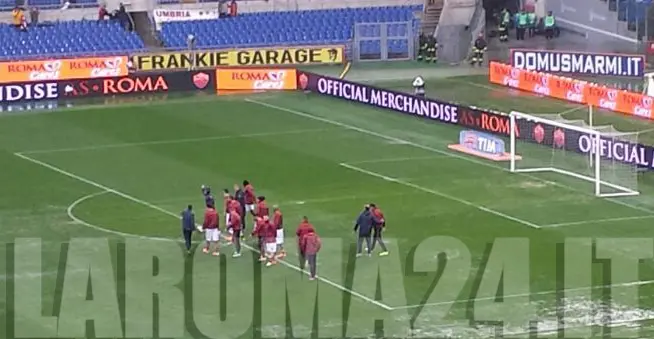 sgambata dopo sospensione roma parma