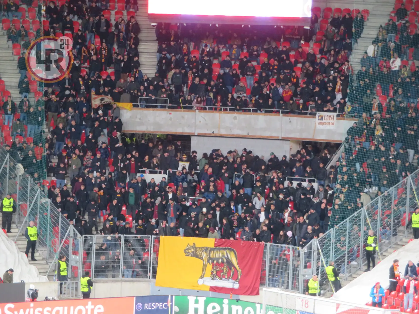 slavia roma tifosi settore ospiti
