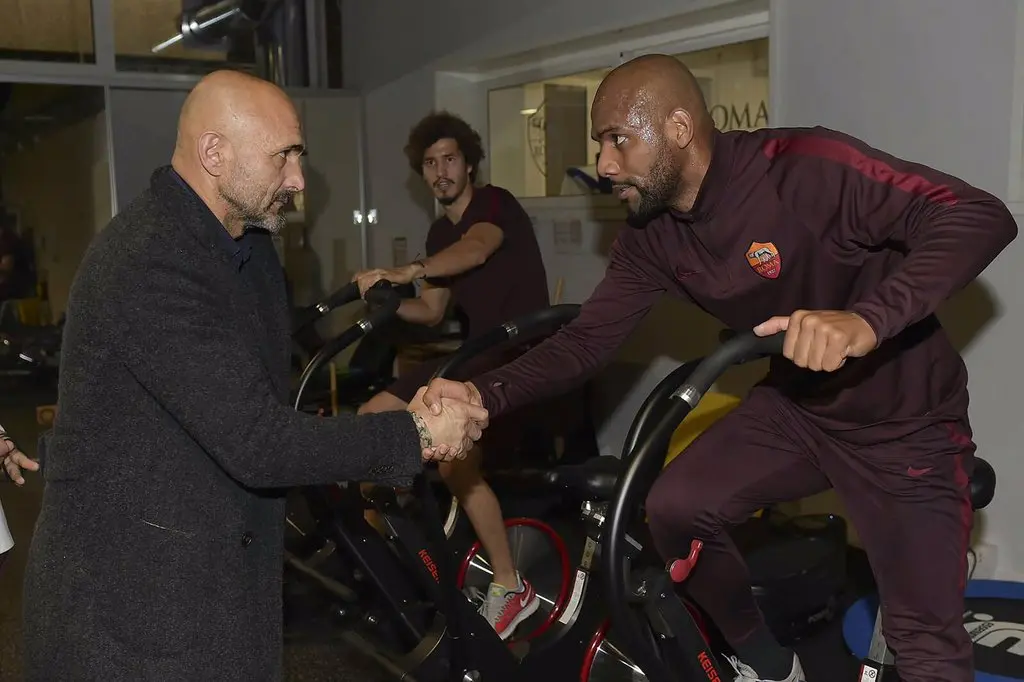 spalletti maicon stretta di mano