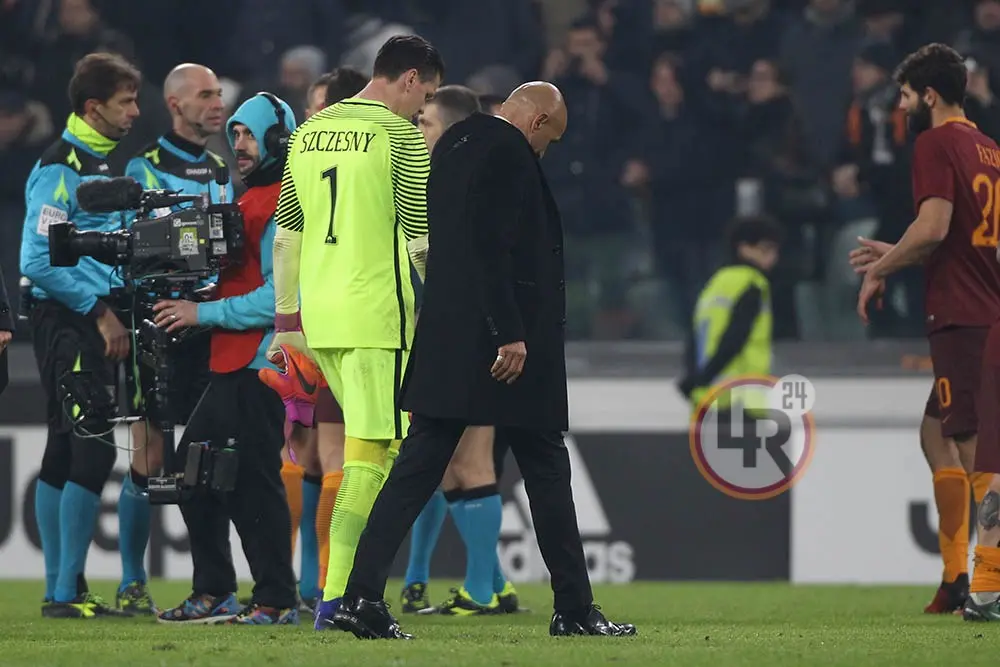spalletti szczesny sguardi bassi juve roma lr24