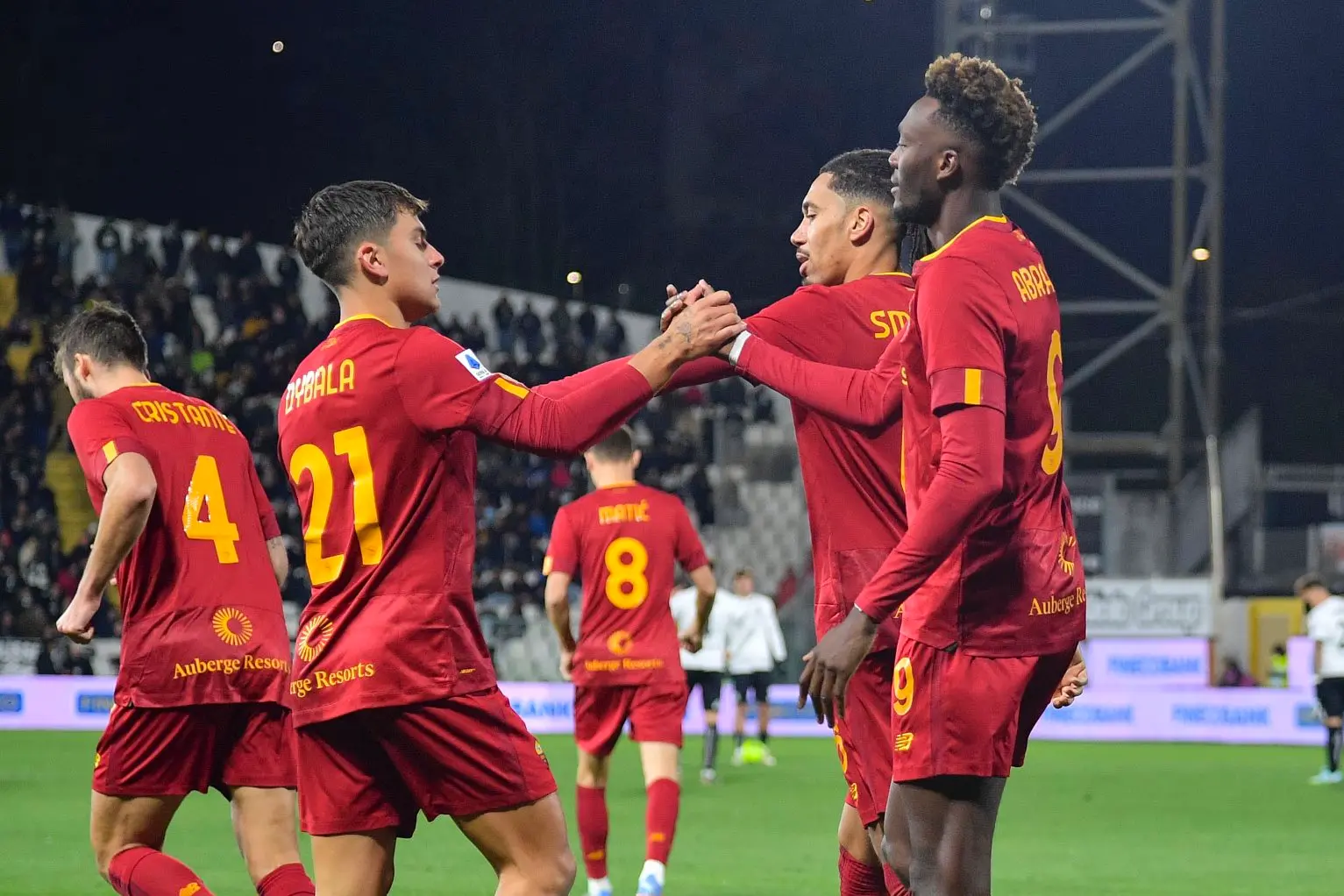 spezia roma abraham dybala