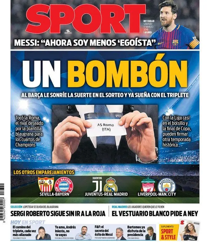 sport prima pagina